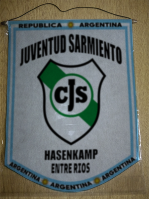 BANDERIN JUVENTUD SARMIENTO HASENKAMP ENTRE RIOS