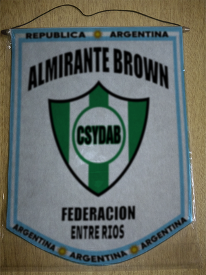 BANDERIN ALMIRANTE BROWN FEDERACION ENTRE RIOS