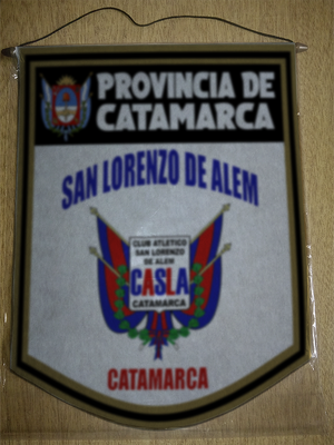 BANDERIN 40 CM DORADO SAN LORENZO DE ALEM