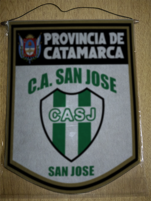 BANDERIN 40 CM DORADO CLUB ATLETICO SAN JOSE