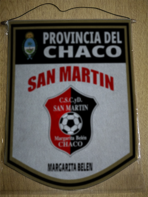BANDERIN 40CM DORADO SAN MARTIN MARGARITA BELEN CHACO