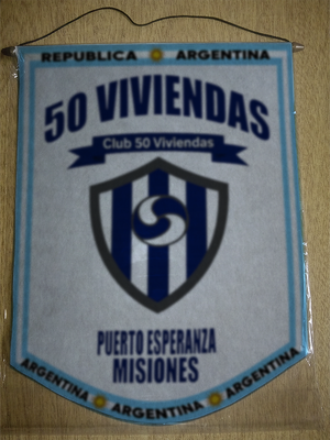 BANDERIN 50 VIVIENDAS PUERTO ESPERANZA