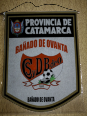 BANDERIN 40 CM DORADO DEPORTIVO BAÑADO DE OVANTA