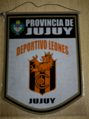 BANDERIN 40CM DORADO DEPORTIVO LEONES PERICO JUJUY