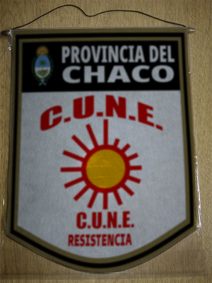 BANDERIN 40CM DORADO CUNE RESISTENCIA CHACO
