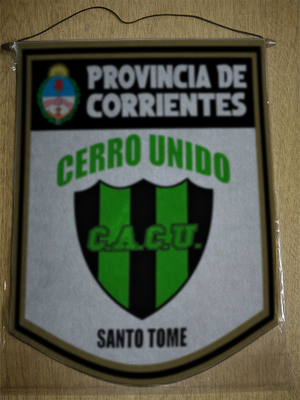 BANDERIN 40CM DORADO CERRO UNIDO SANTO TOME