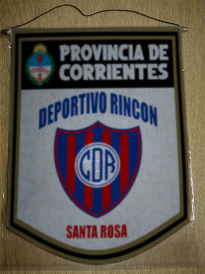 BANDERIN 40CM DORADO DEPORTIVO RINCON SANTA ROSA