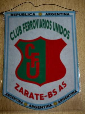 BANDERIN CLUB FERROVIARIOS UNIDOS ZARATE