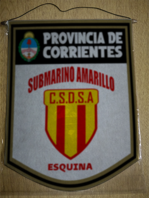 BANDERIN 40CM DORADO SUBMARINO AMARILLO