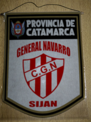 BANDERIN 40 CM DORADO GENERAL NAVARRO SIJAN