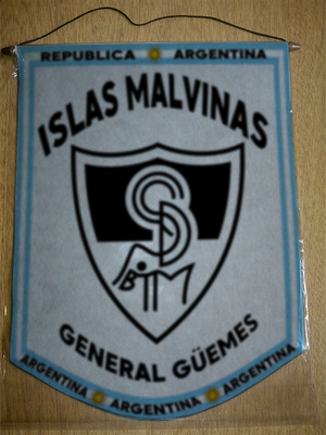 BANDERIN CLUB ISLAS MALVINAS GENERAL GÜEMES