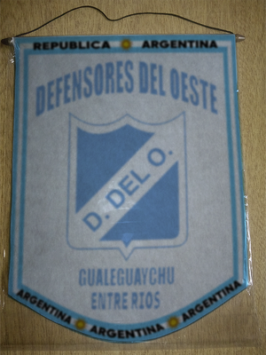 BANDERIN DEFENSORES DEL OESTE GUALEGUAYCHU