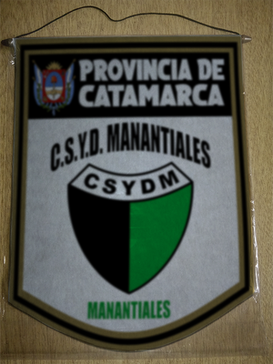 BANDERIN 40 CM DORADO CSYD MANANTIALES