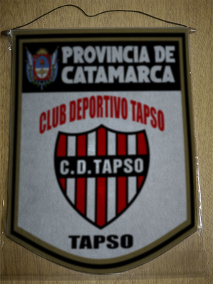 BANDERIN 40 CM DORADO CLUB DEPORTIVO TAPSO