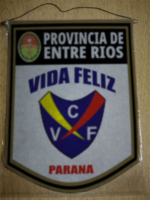 BANDERIN VIDA FELIZ PARANA ENTRE RIOS
