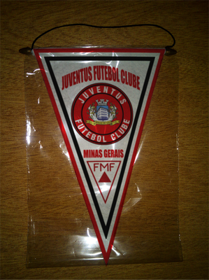 BANDERIN 37CM PAÑO JUVENTUS FUTEBOL CLUBE