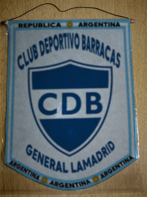 BANDERIN CLUB DEPORTIVO BARRACAS GRAL LAMADRID