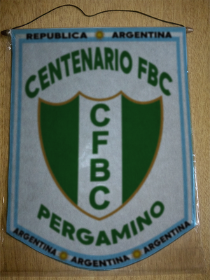 BANDERIN CENTENARIO FOOT-BALL CLUB (PERGAMINO)