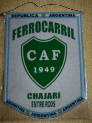 BANDERIN FERROCARRIL CHAJARI ENTRE RIOS