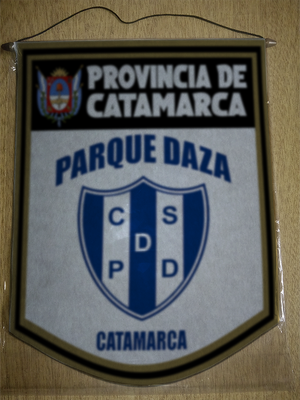 BANDERIN 40 CM DORADO PARQUE DAZA CATAMARCA