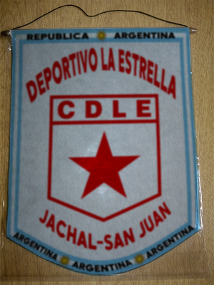 BANDERIN DEPORTIVO LA ESTRELLA JACHAL SAN JAUN