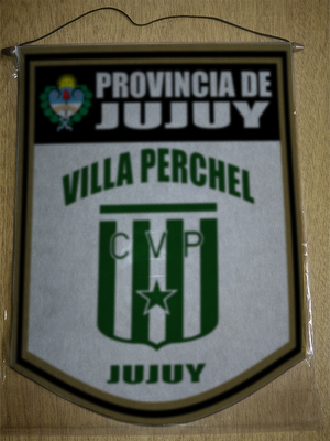 BANDERIN 40CM DORADO CLUB VILLA PERCHEL JUJUY