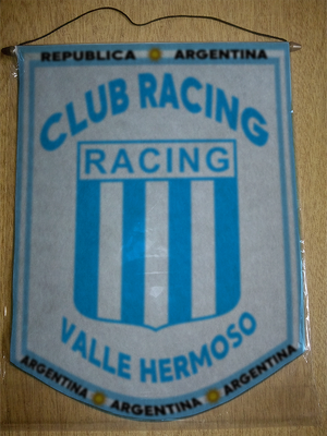 BANDERIN RACING DE VALLE HERMOSO