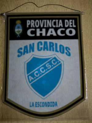 BANDERIN 40CM DORADO SAN CARLOS CHACO