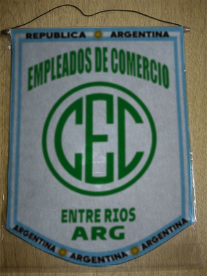BANDERIN CLUB EMPLEADOS COMERCIO CONCORDIA
