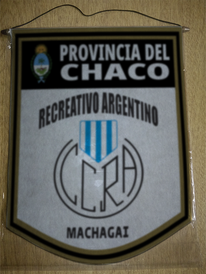 BANDERIN 40CM DORADO RECREATIVO ARGENTINO MACHAGAI CHACO