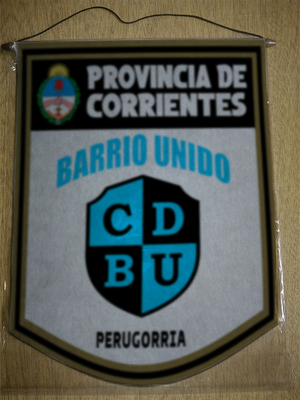 BANDERIN 40CM DORADO BARRIO UNIDO PERUGORRIA
