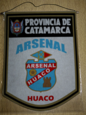 BANDERIN 40 CM DORADO ARSENAL FC HUACO