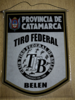 BANDERIN 40 CM DORADO TIRO FEDERAL BELEN