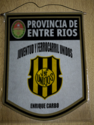 BANDERIN JUVENTUD FERROCARRIL UNIDOS ENTRE RIOS