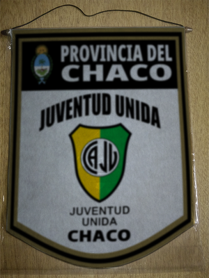 BANDERIN 40CM DORADO JUVENTUD UNIDA CHACO