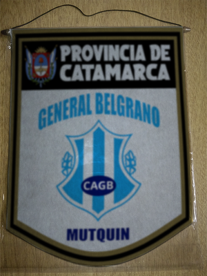 BANDERIN 40 CM DORADO GENERAL BELGRANO MUTQUIN