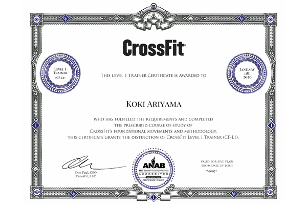 CrossFit Level 1