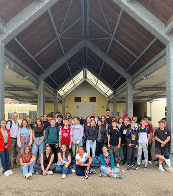 Gruppenfoto Schüleraustausch Rust-Marlenheim