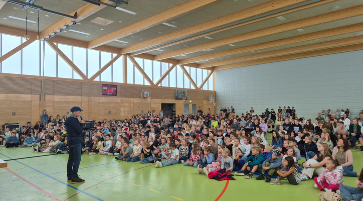 Herr Martin Stippich stellt die Arbeit des Kinder- und Familienhospiz Offenburg vor.