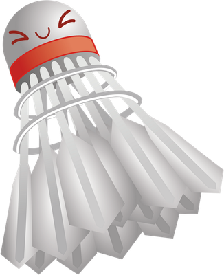 badminton - sport - loisirs - smiley émoticône émoji cartoon clipart illustration - artémotic