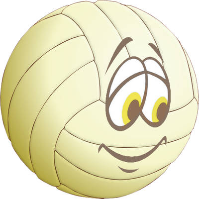 volley-ball - sport - loisirs - smiley émoticône émoji cartoon clipart illustration - artémotic