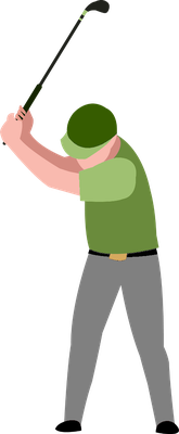 golf - sport - loisirs - smiley émoticône émoji cartoon clipart illustration - artémotic