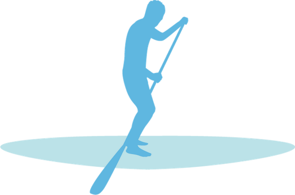 planche à rame - sport - loisirs - smiley émoticône émoji cartoon clipart illustration - artémotic