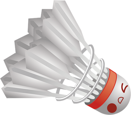 badminton - sport - loisirs - smiley émoticône émoji cartoon clipart illustration - artémotic