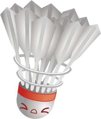 badminton - sport - loisirs - smiley émoticône émoji cartoon clipart illustration - artémotic