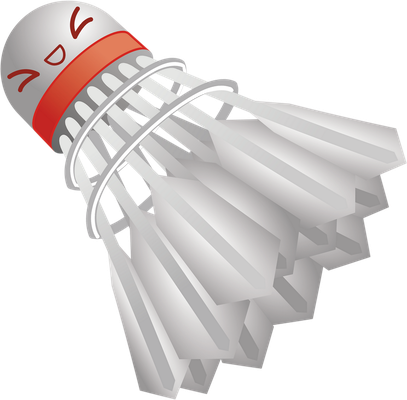 badminton - sport - loisirs - smiley émoticône émoji cartoon clipart illustration - artémotic