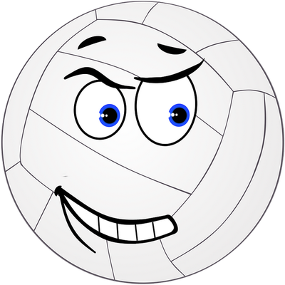 volley-ball - sport - loisirs - smiley émoticône émoji cartoon clipart illustration - artémotic