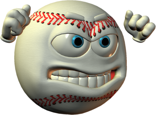 base-ball - sport - loisirs - smiley émoticône émoji cartoon clipart illustration - artémotic