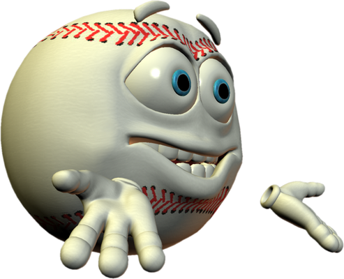 base-ball - sport - loisirs - smiley émoticône émoji cartoon clipart illustration - artémotic