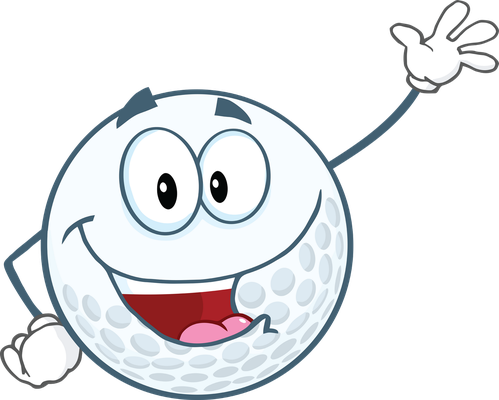 golf - sport - loisirs - smiley émoticône émoji cartoon clipart illustration - artémotic